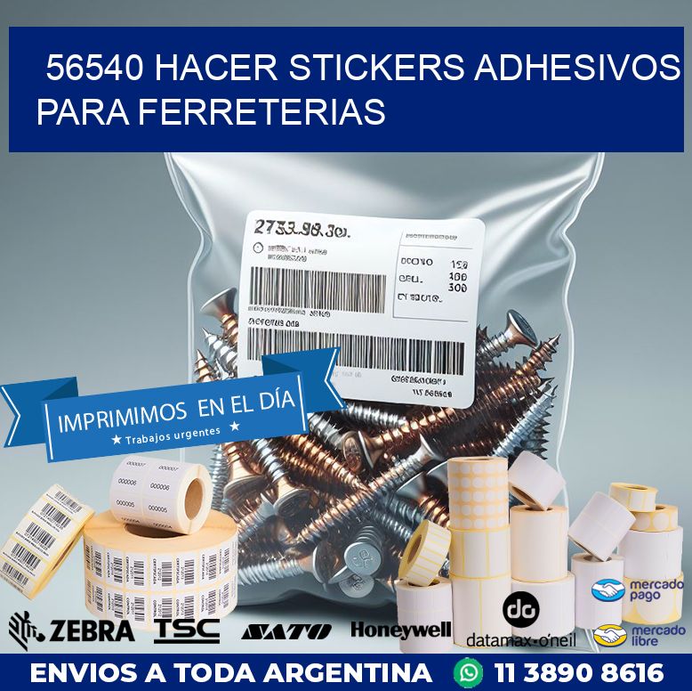 56540 HACER STICKERS ADHESIVOS PARA FERRETERIAS