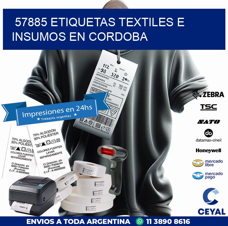57885 ETIQUETAS TEXTILES E INSUMOS EN CORDOBA
