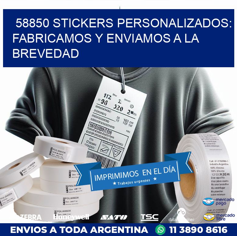 58850 STICKERS PERSONALIZADOS: FABRICAMOS Y ENVIAMOS A LA BREVEDAD