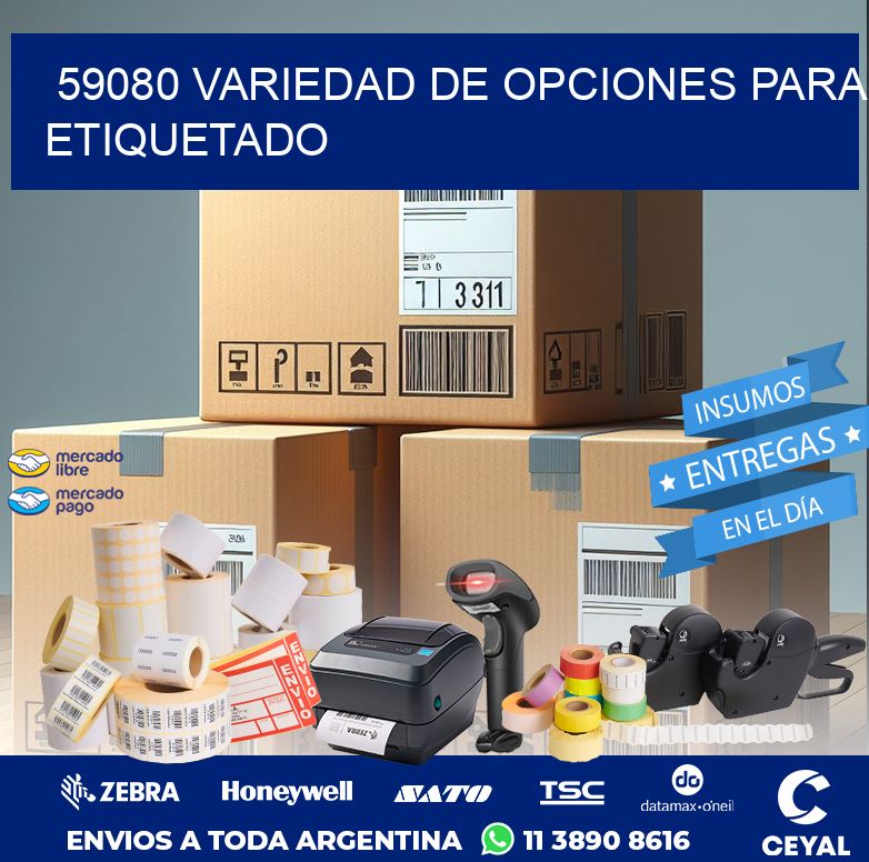 59080 VARIEDAD DE OPCIONES PARA ETIQUETADO