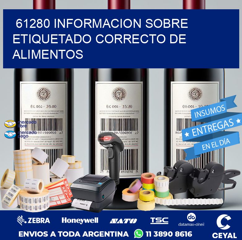 61280 INFORMACION SOBRE ETIQUETADO CORRECTO DE ALIMENTOS
