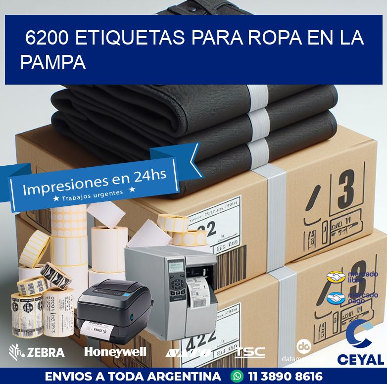 6200 ETIQUETAS PARA ROPA EN LA PAMPA