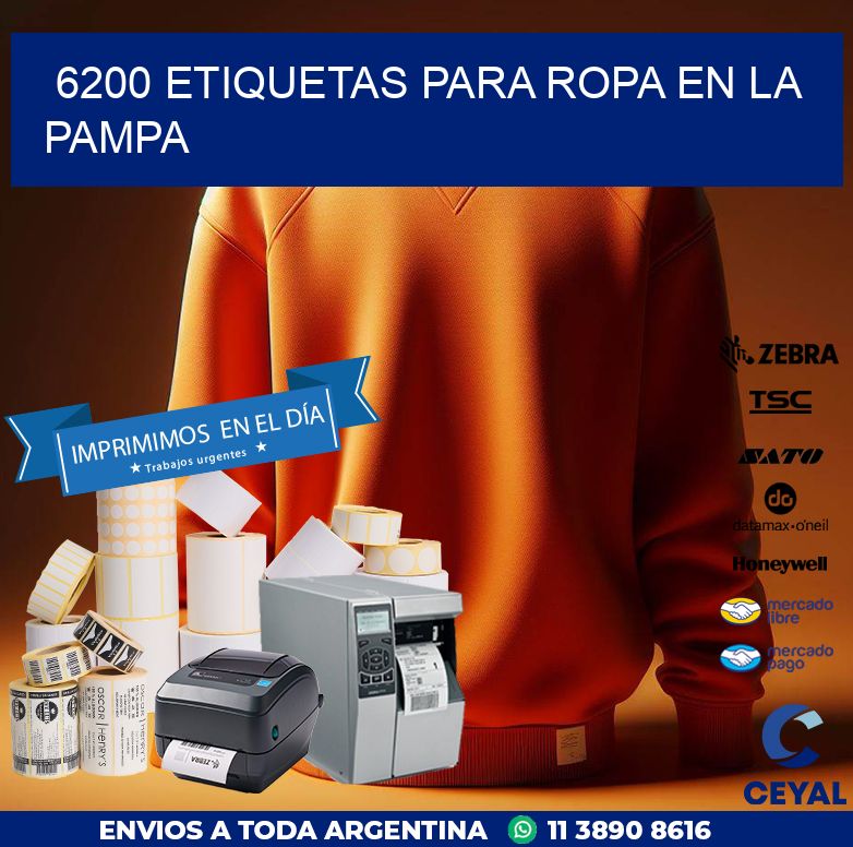 6200 ETIQUETAS PARA ROPA EN LA PAMPA