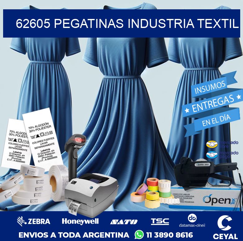 62605 PEGATINAS INDUSTRIA TEXTIL