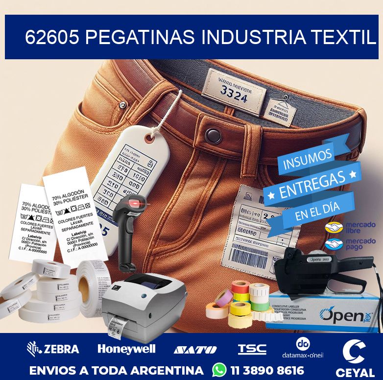 62605 PEGATINAS INDUSTRIA TEXTIL