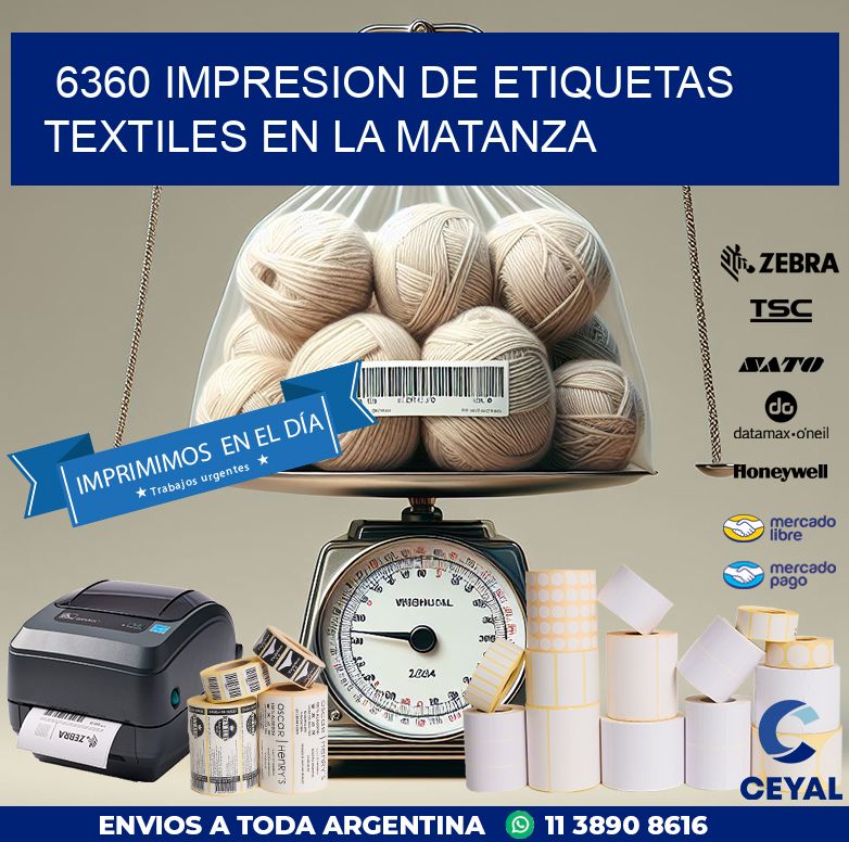 6360 IMPRESION DE ETIQUETAS TEXTILES EN LA MATANZA