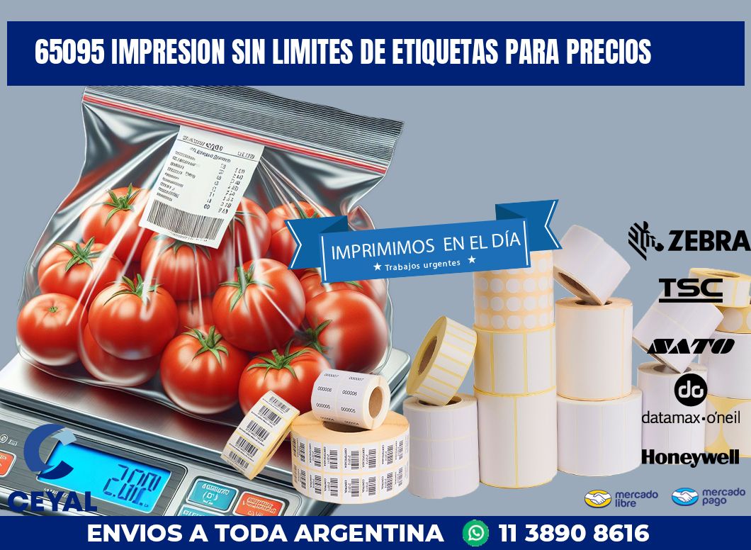 65095 IMPRESION SIN LIMITES DE ETIQUETAS PARA PRECIOS