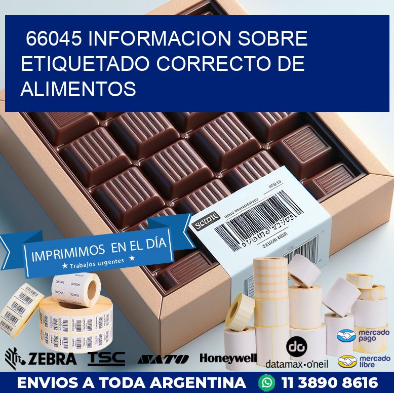 66045 INFORMACION SOBRE ETIQUETADO CORRECTO DE ALIMENTOS