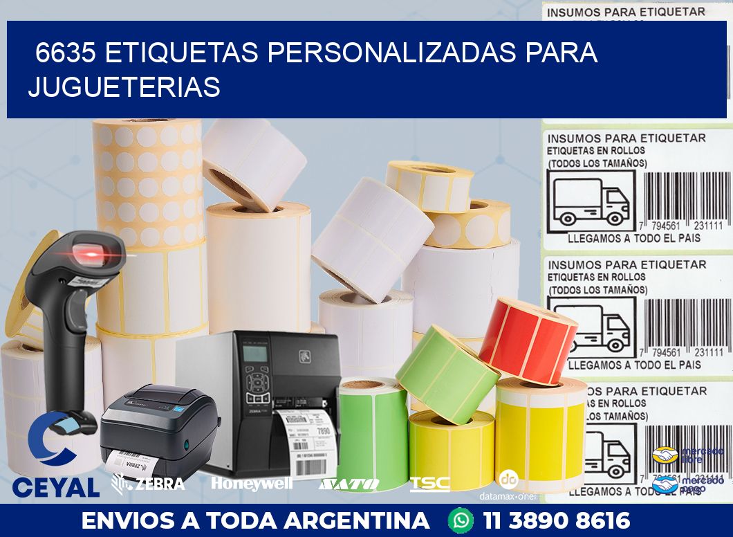 6635 ETIQUETAS PERSONALIZADAS PARA JUGUETERIAS