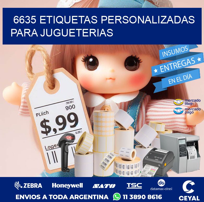6635 ETIQUETAS PERSONALIZADAS PARA JUGUETERIAS