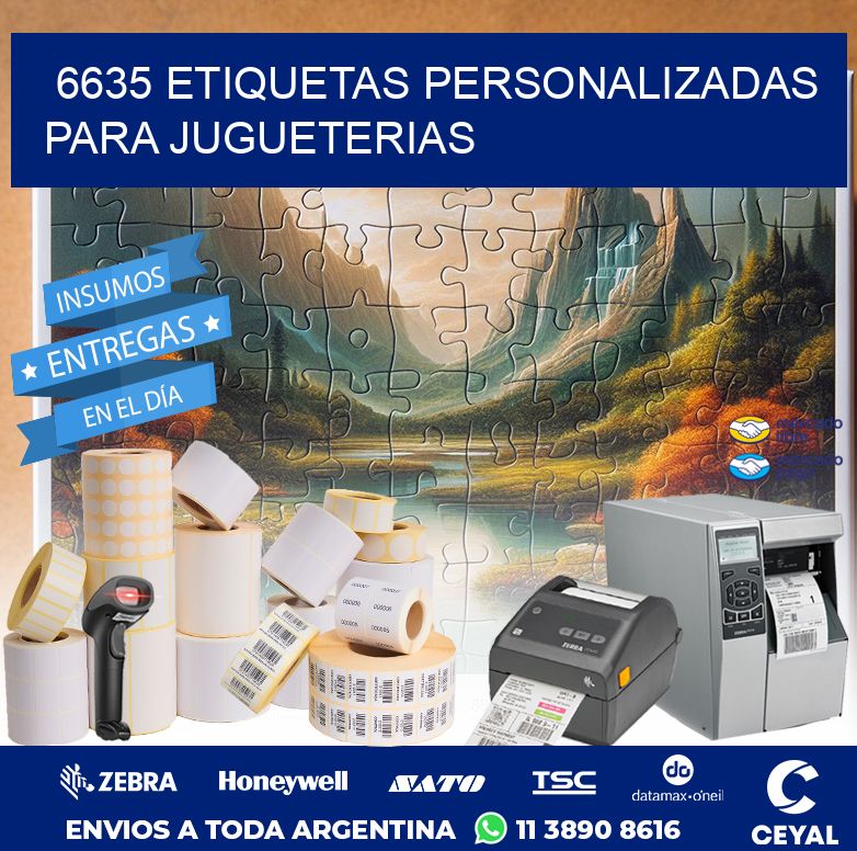 6635 ETIQUETAS PERSONALIZADAS PARA JUGUETERIAS
