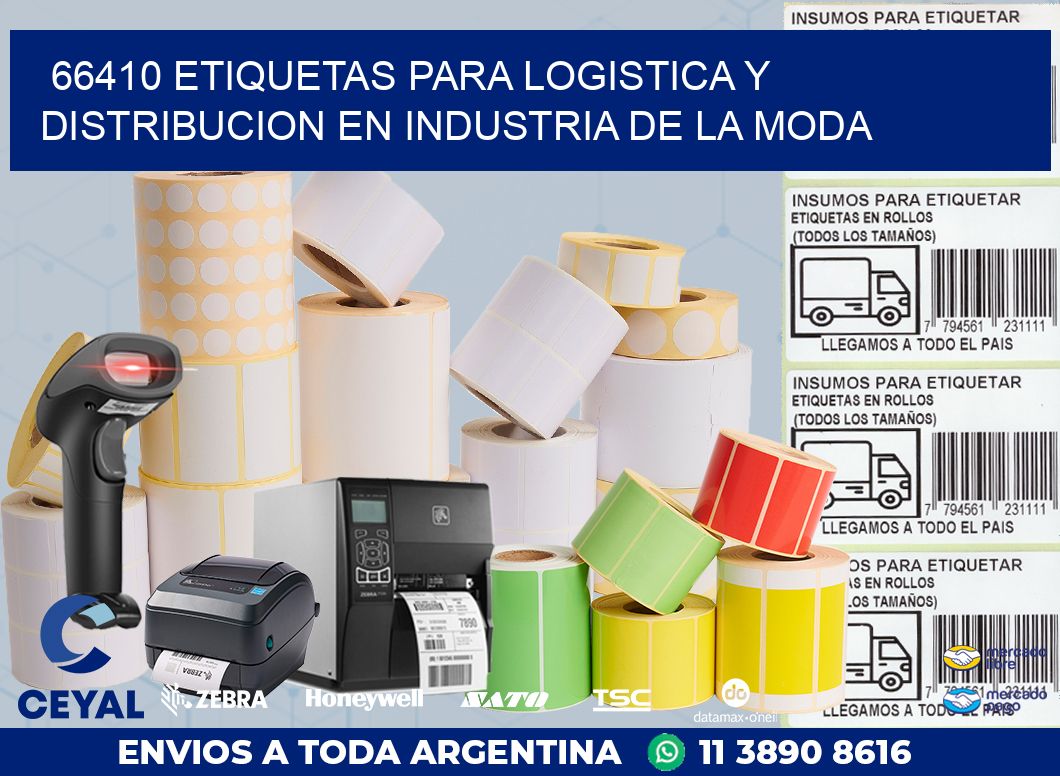 66410 ETIQUETAS PARA LOGISTICA Y DISTRIBUCION EN INDUSTRIA DE LA MODA