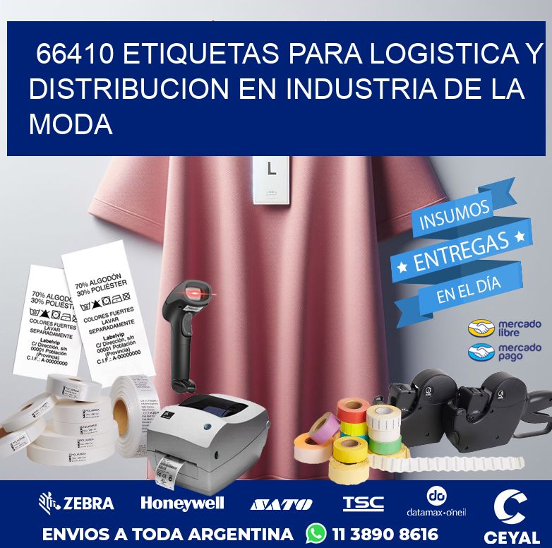66410 ETIQUETAS PARA LOGISTICA Y DISTRIBUCION EN INDUSTRIA DE LA MODA