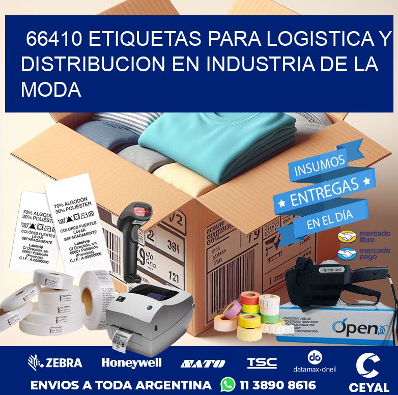 66410 ETIQUETAS PARA LOGISTICA Y DISTRIBUCION EN INDUSTRIA DE LA MODA