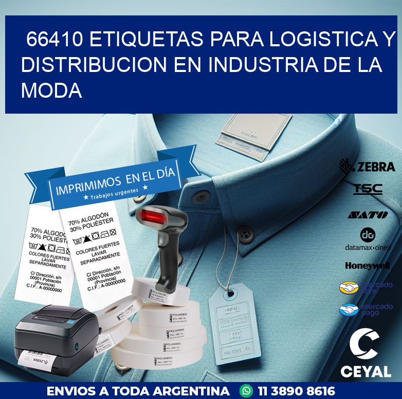 66410 ETIQUETAS PARA LOGISTICA Y DISTRIBUCION EN INDUSTRIA DE LA MODA