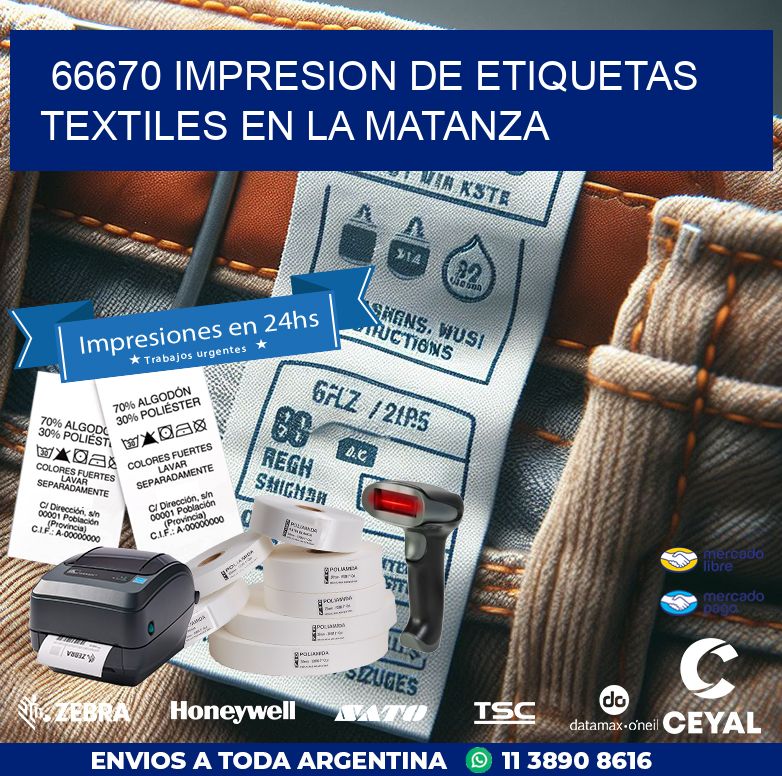 66670 IMPRESION DE ETIQUETAS TEXTILES EN LA MATANZA