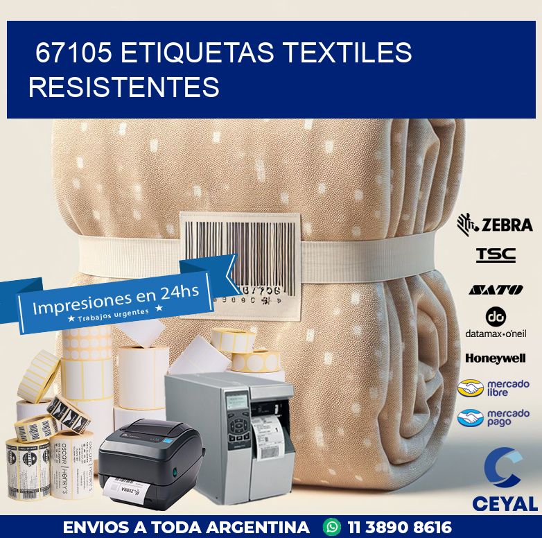 67105 ETIQUETAS TEXTILES RESISTENTES