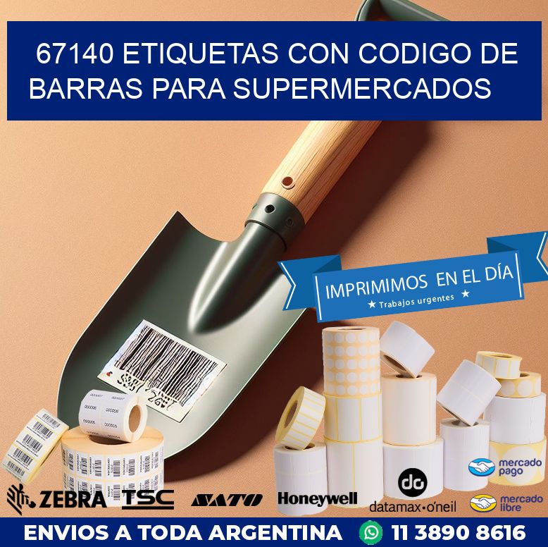 67140 ETIQUETAS CON CODIGO DE BARRAS PARA SUPERMERCADOS
