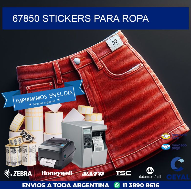67850 STICKERS PARA ROPA