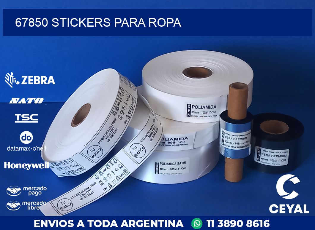 67850 STICKERS PARA ROPA