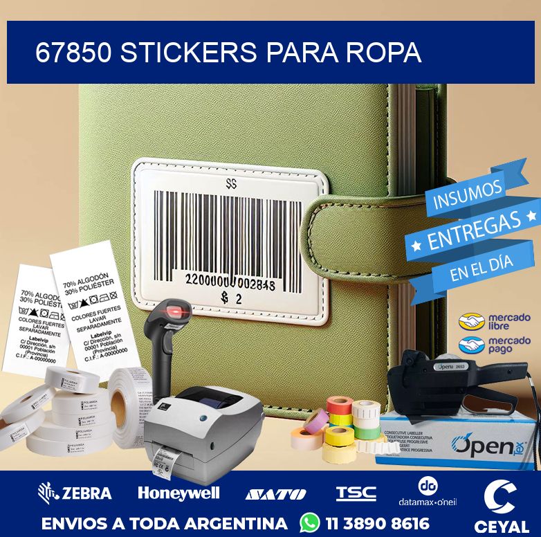 67850 STICKERS PARA ROPA