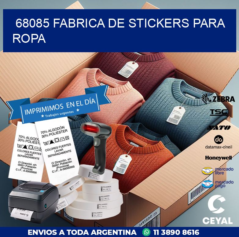 68085 FABRICA DE STICKERS PARA ROPA