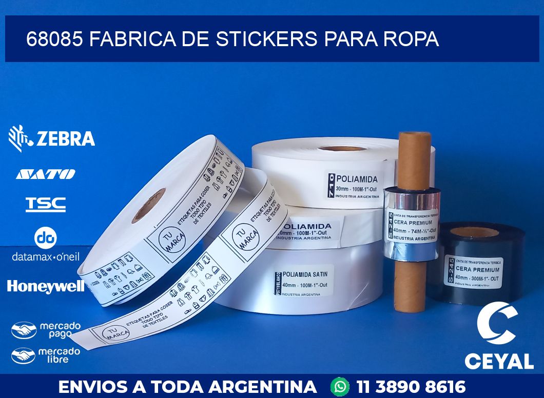 68085 FABRICA DE STICKERS PARA ROPA