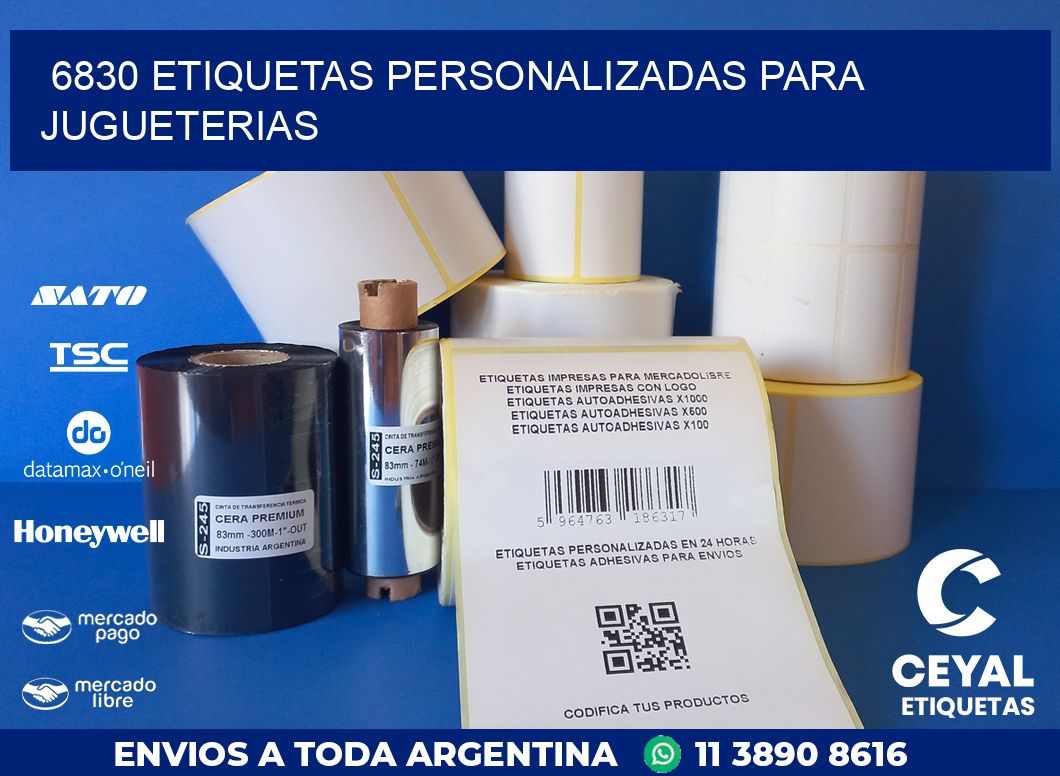 6830 ETIQUETAS PERSONALIZADAS PARA JUGUETERIAS