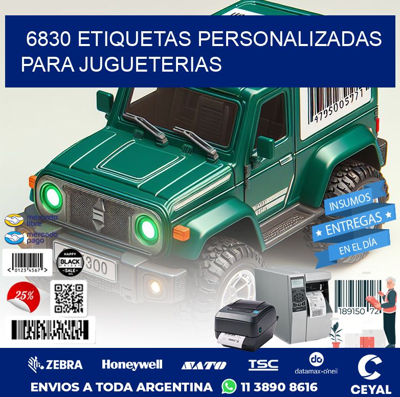 6830 ETIQUETAS PERSONALIZADAS PARA JUGUETERIAS