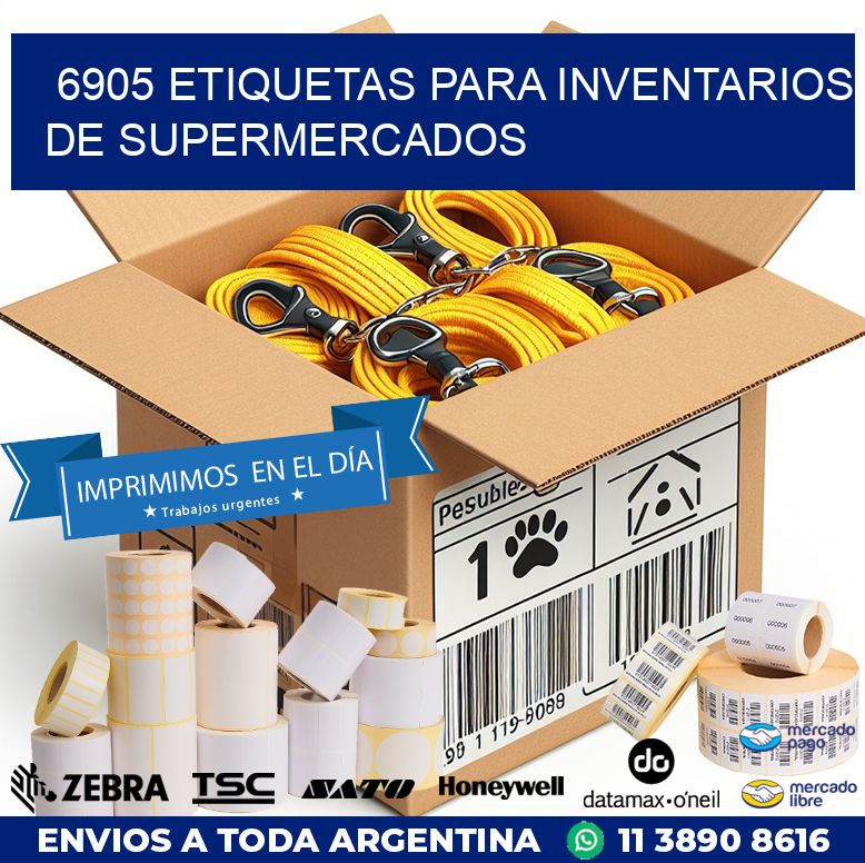 6905 ETIQUETAS PARA INVENTARIOS DE SUPERMERCADOS