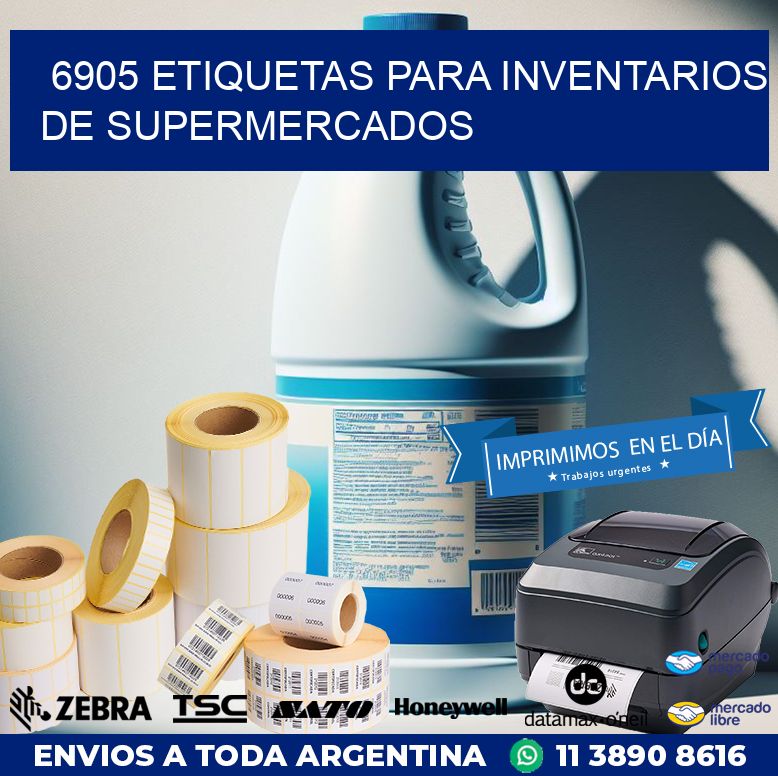 6905 ETIQUETAS PARA INVENTARIOS DE SUPERMERCADOS