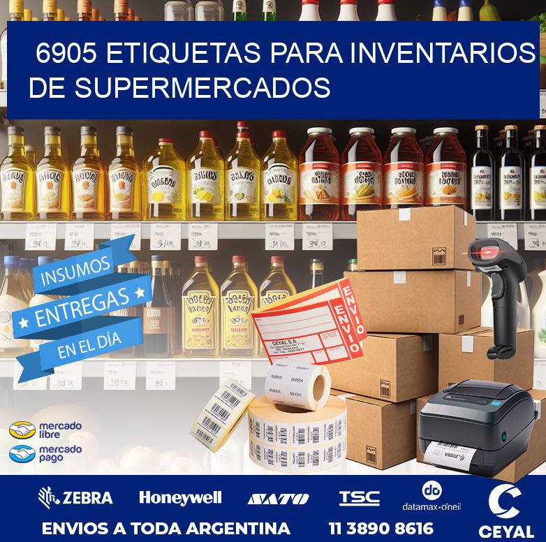6905 ETIQUETAS PARA INVENTARIOS DE SUPERMERCADOS