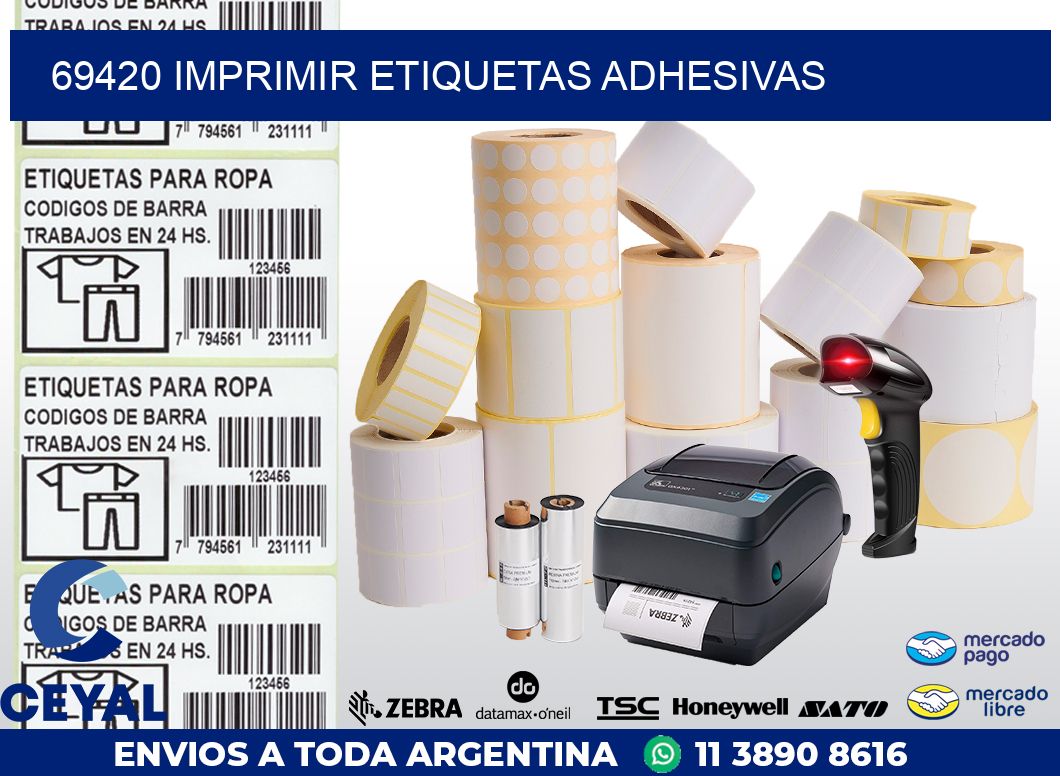 69420 IMPRIMIR ETIQUETAS ADHESIVAS