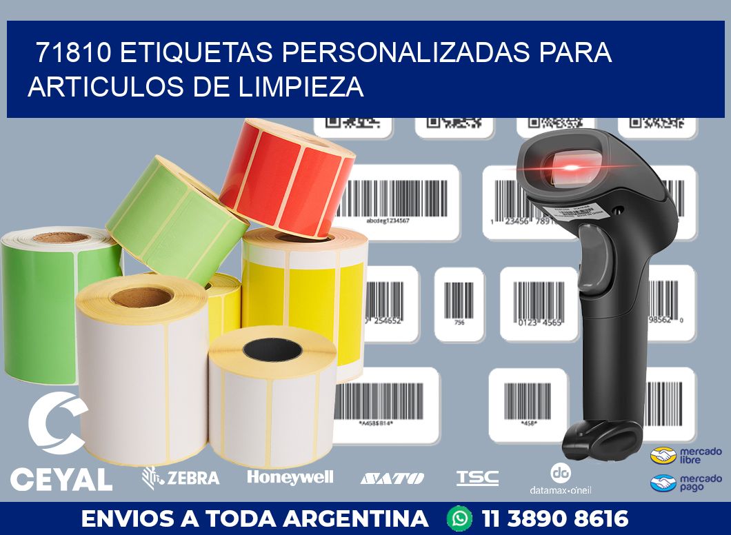 71810 ETIQUETAS PERSONALIZADAS PARA ARTICULOS DE LIMPIEZA