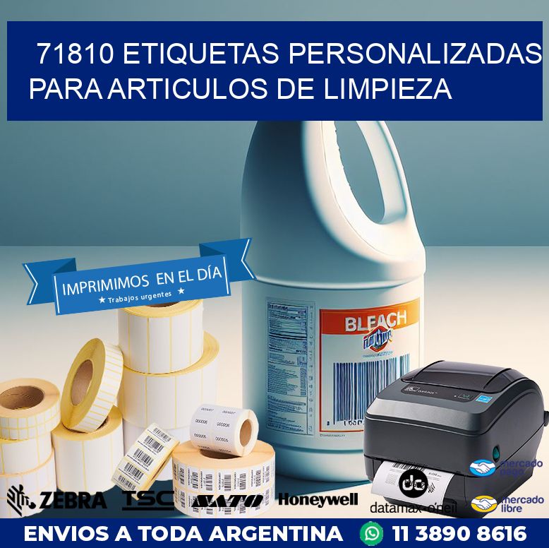71810 ETIQUETAS PERSONALIZADAS PARA ARTICULOS DE LIMPIEZA
