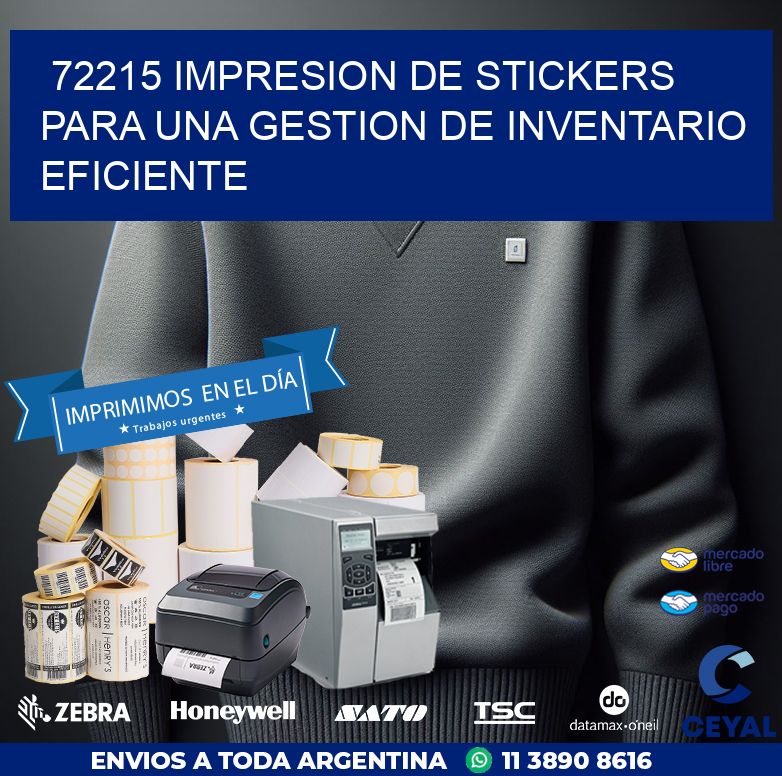 72215 IMPRESION DE STICKERS PARA UNA GESTION DE INVENTARIO EFICIENTE