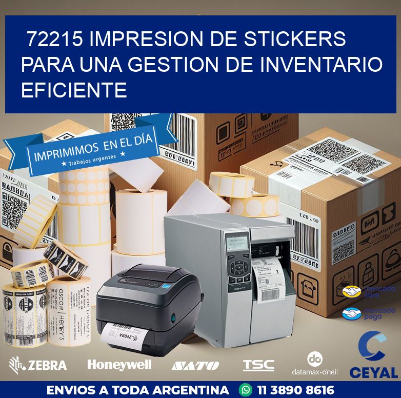 72215 IMPRESION DE STICKERS PARA UNA GESTION DE INVENTARIO EFICIENTE
