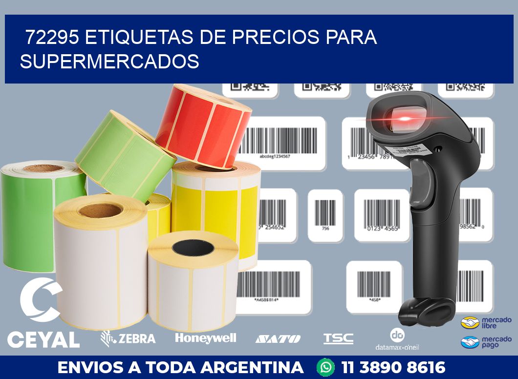 72295 ETIQUETAS DE PRECIOS PARA SUPERMERCADOS