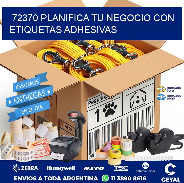 72370 PLANIFICA TU NEGOCIO CON ETIQUETAS ADHESIVAS