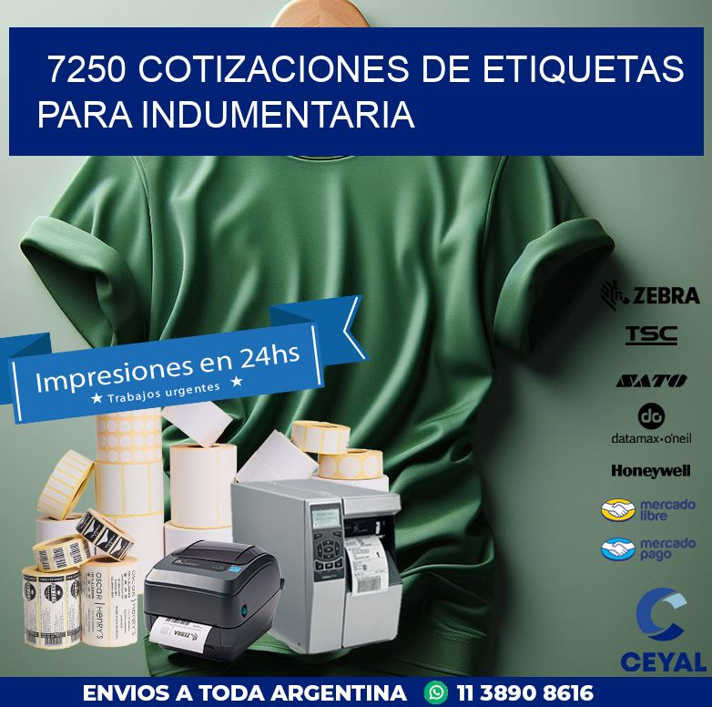 7250 COTIZACIONES DE ETIQUETAS PARA INDUMENTARIA