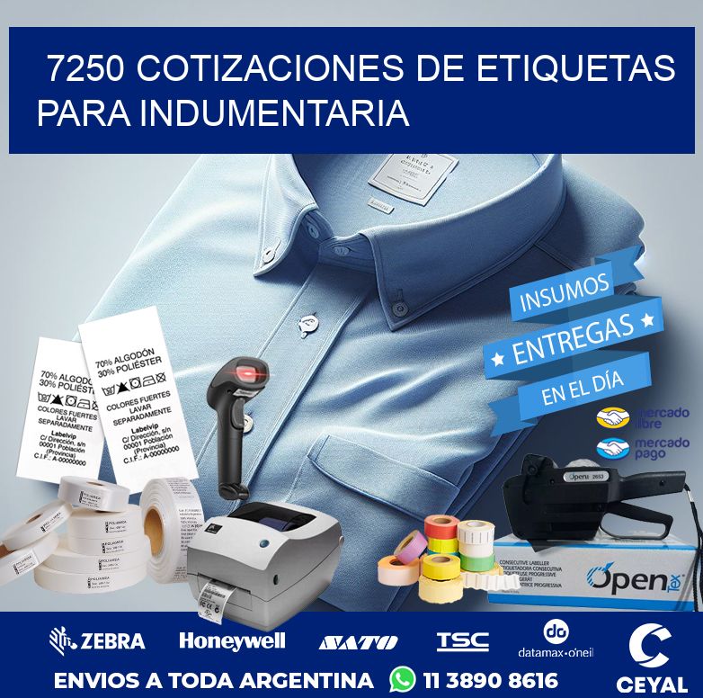 7250 COTIZACIONES DE ETIQUETAS PARA INDUMENTARIA