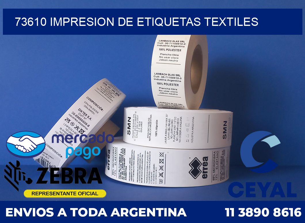 73610 IMPRESION DE ETIQUETAS TEXTILES