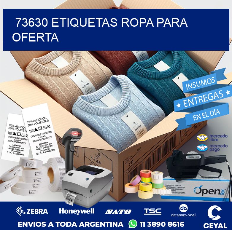 73630 ETIQUETAS ROPA PARA OFERTA