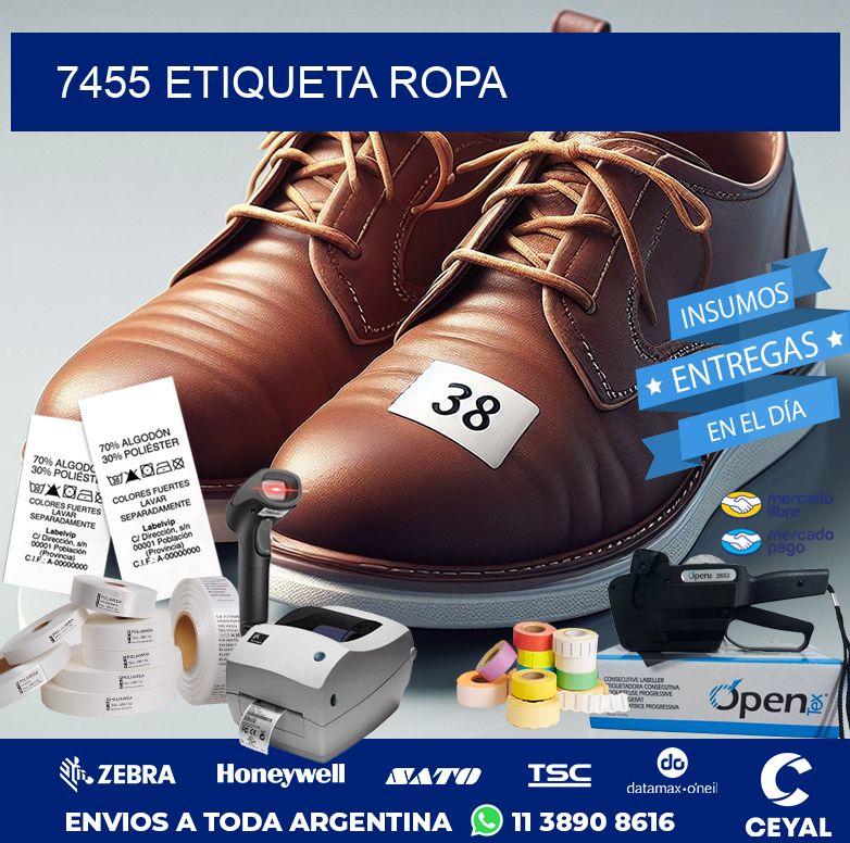 7455 ETIQUETA ROPA