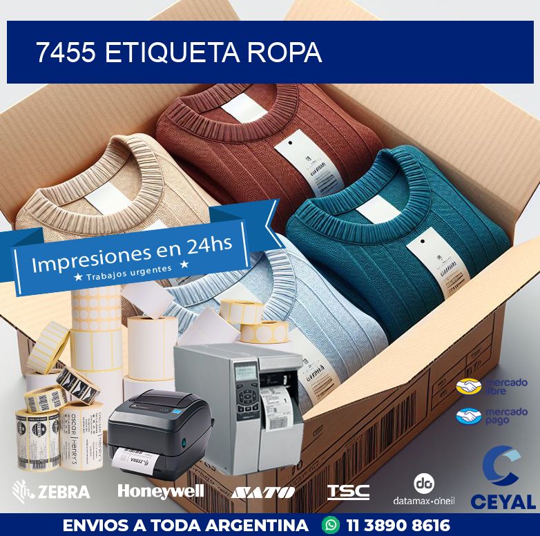 7455 ETIQUETA ROPA