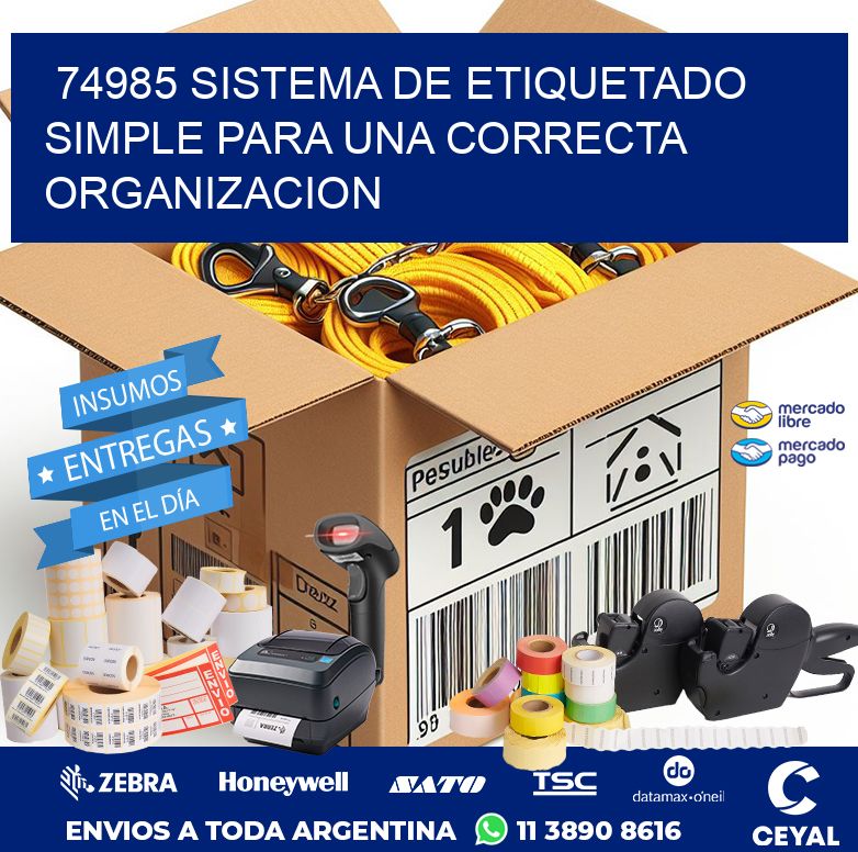 74985 SISTEMA DE ETIQUETADO SIMPLE PARA UNA CORRECTA ORGANIZACION