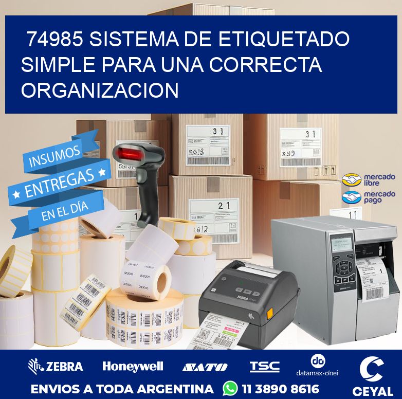 74985 SISTEMA DE ETIQUETADO SIMPLE PARA UNA CORRECTA ORGANIZACION