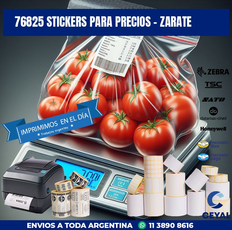 76825 STICKERS PARA PRECIOS - ZARATE