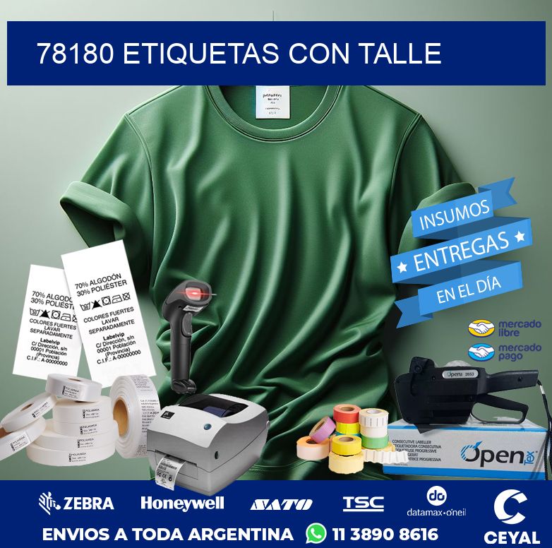 78180 ETIQUETAS CON TALLE