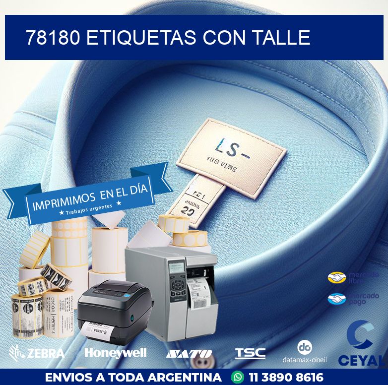 78180 ETIQUETAS CON TALLE